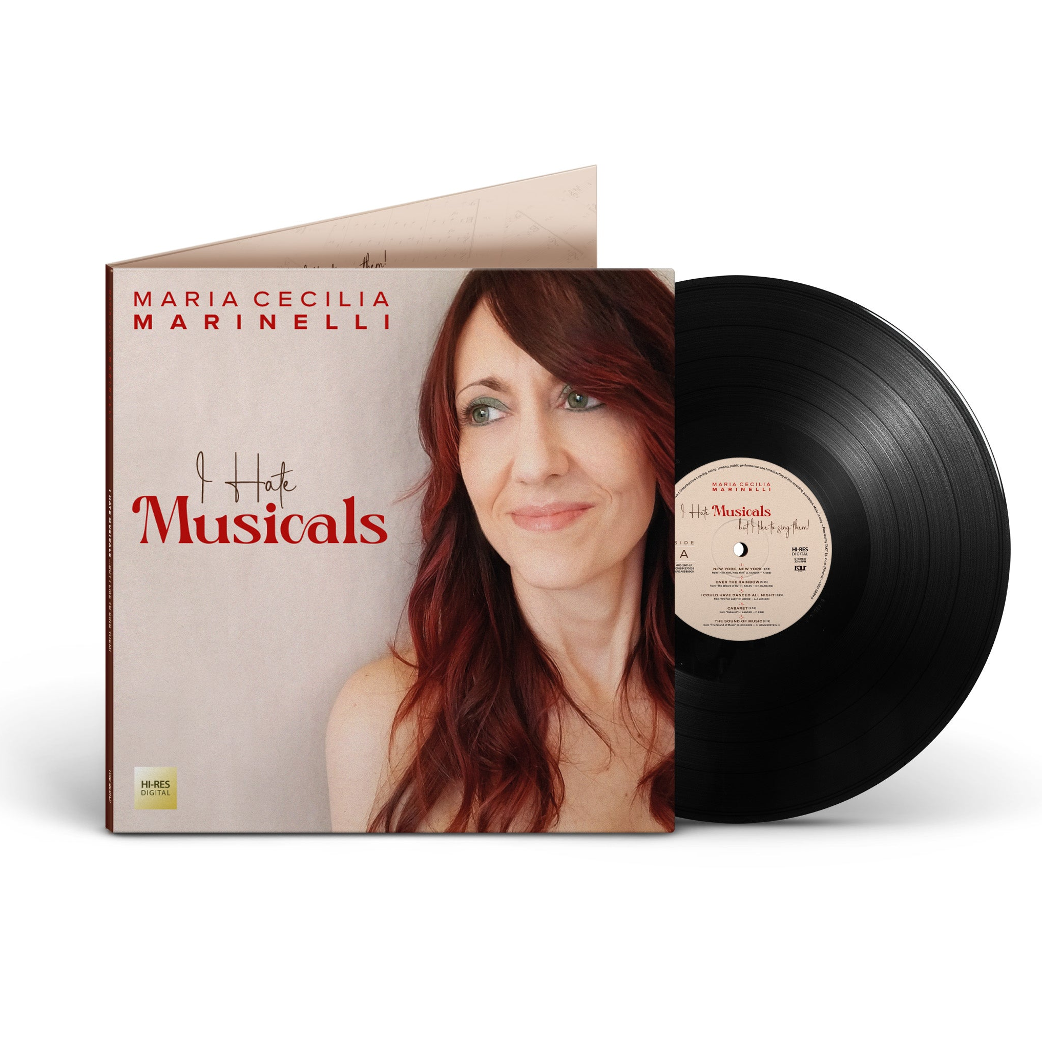 I Hate Musicals... but I like to sing them! - Maria Cecilia Marinelli - CD & LP 180g. Limited Editions